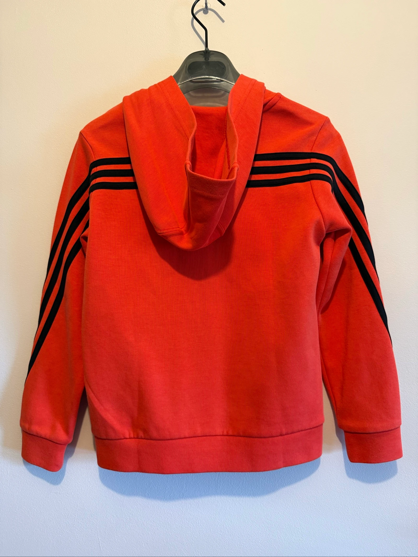 Sudadera con capucha y cremallera Adidas para niños 9-10 años – Naranja oscuro – Casi nuevo – photo 2